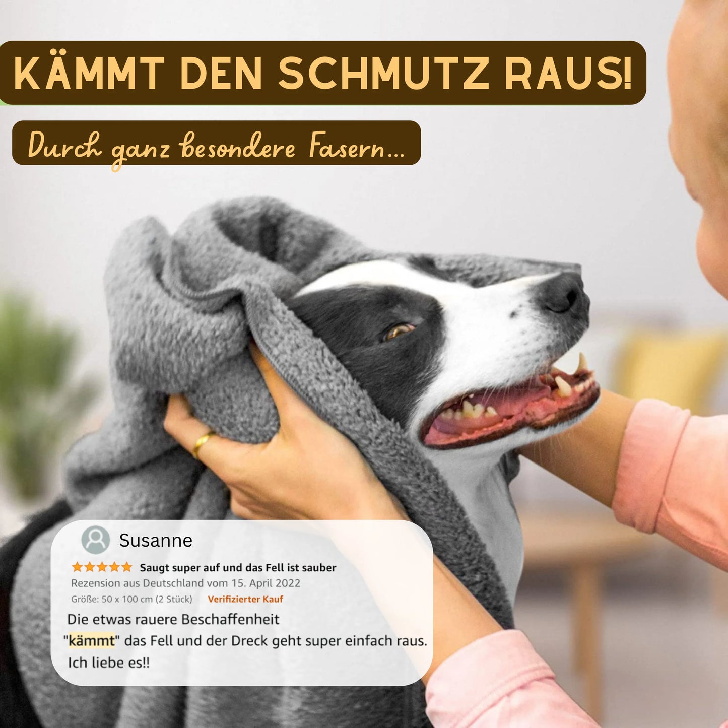Dog Dry Hundehandtuch (2 Stรผck)
