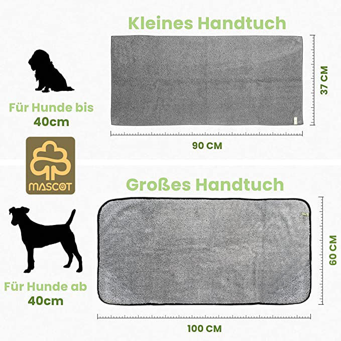 Dog Dry Hundehandtuch (2 Stück)